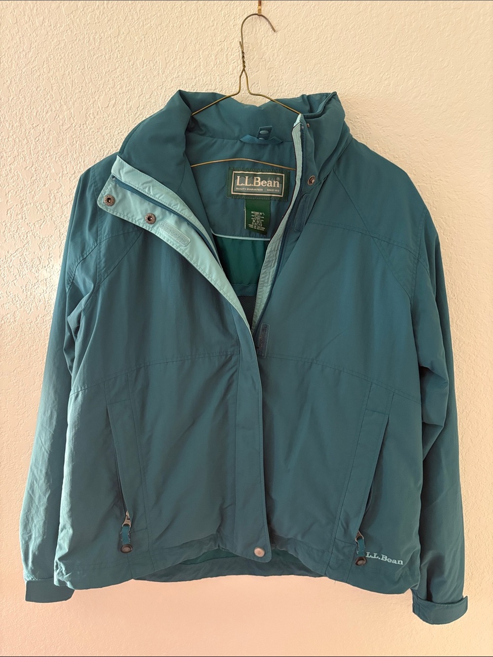 L.L. Bean Women's Teal Utility Jacket Windbreaker
